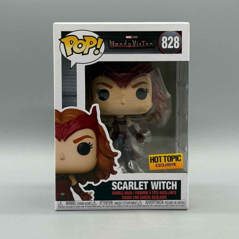 Funko Pop! Marvel #828 Scarlet Witch Flying Hot Topic Exclusive w/ Protector